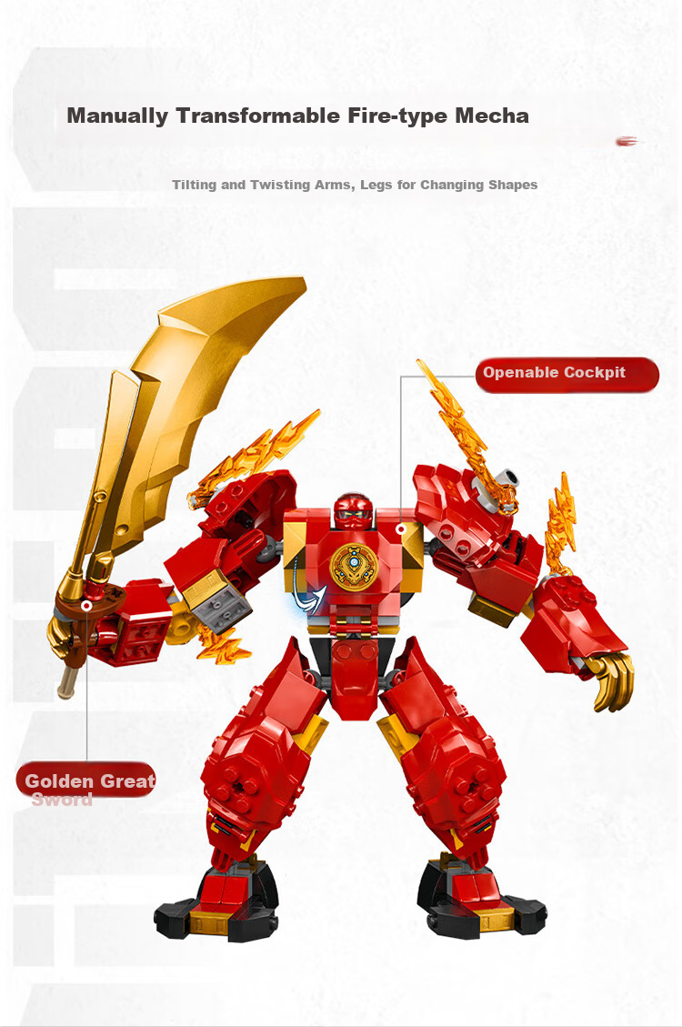 LEGO Building Blocks Naruto 71808 Kai's Element Mech, Boys And Girls Children's Toy, Birthday Gift, Home Decoratio 2