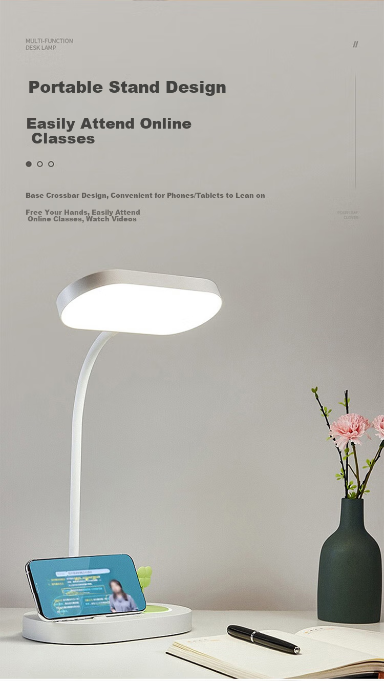 Midea AAAA-Grade Children's Eye Protection Lamp, Student Full Desk Clip-On Street Light, Full Spectrum Desk Lamp, Borderless M3, 60cm 12
