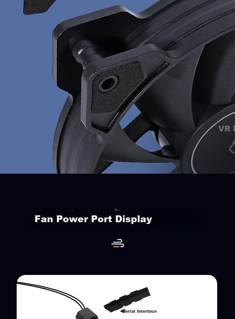 JPLAYER Ziyi Co-Branded Prism X Computer Case Fan, 12cm White, ARGB Synchronized Light, Noise Reduction Fan, JPS-235 8
