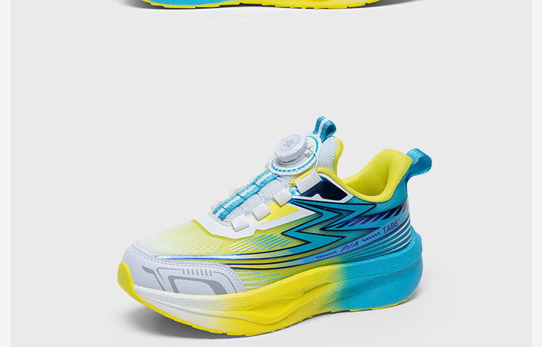 Tony the Pig Boys Running Shoes Lightweight Sports Sneakers Breathable Mesh Shock Absorption Youth Wide Fit Shoes with Dial Closure 7