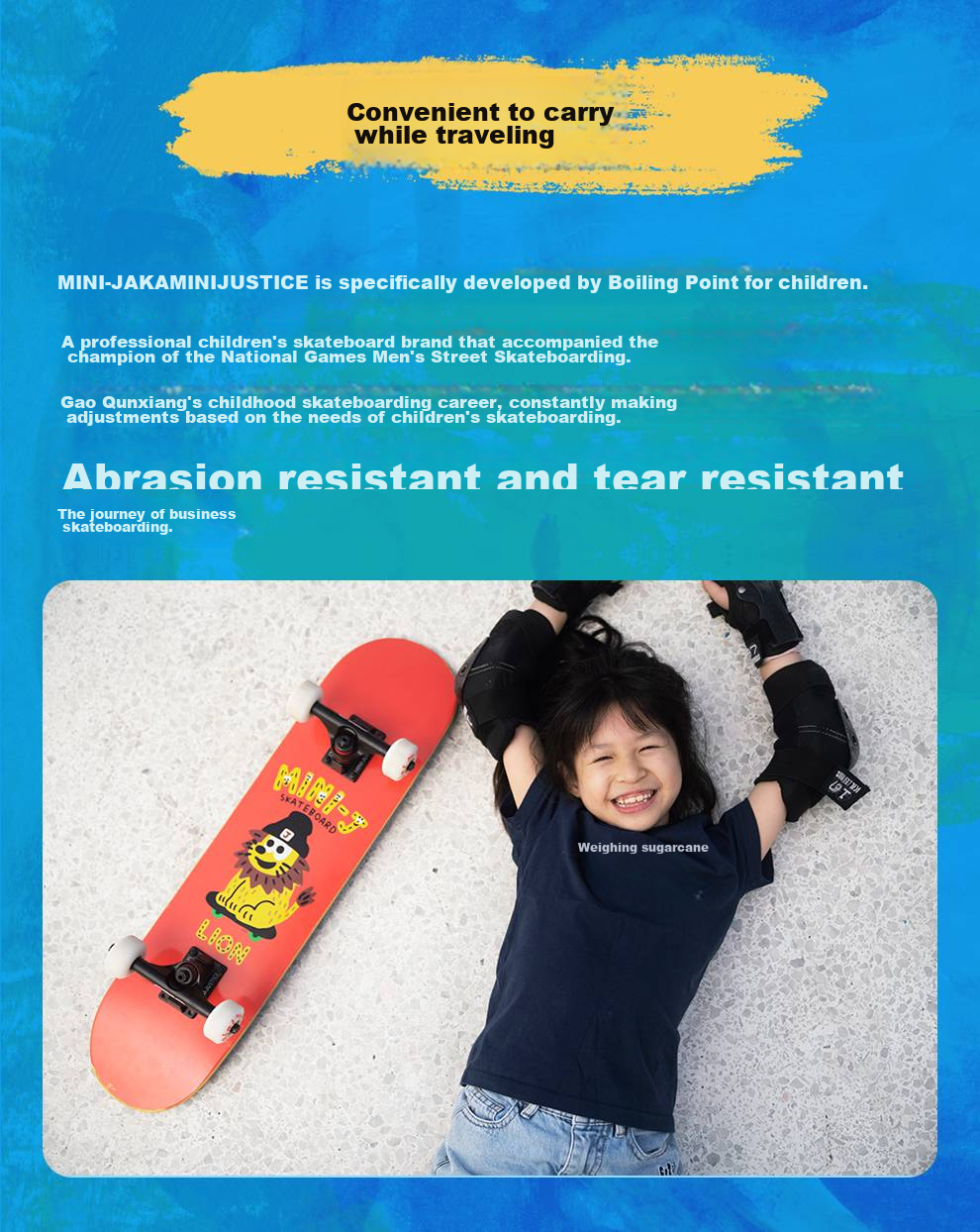 JUSTICE Professional Skateboard for Children's Double-Warped Deck, Essential for Middle And Elementary School Curriculum, Spaceman Astronaut Design, Suitable for Ages 6-12 13