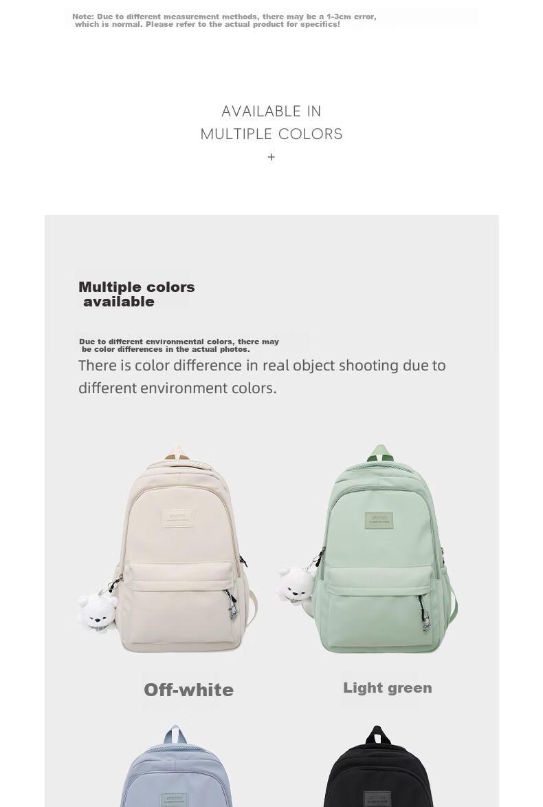 JINSHI WQ Backpack for Women, Large Capacity Backpack for Middle And High School Students, Stylish Travel Backpack for Female Commuters And College Students, Laptop Backpack 3