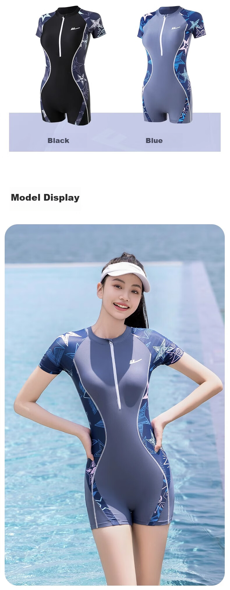 Huili Women's Two-Piece Swimsuit, Conservative Style, Slimming Effect, Covers Body, Square Leg Design, Suitable for Hot Springs And Swimming, Model 15015H1L, Coffee Color, Size M 6