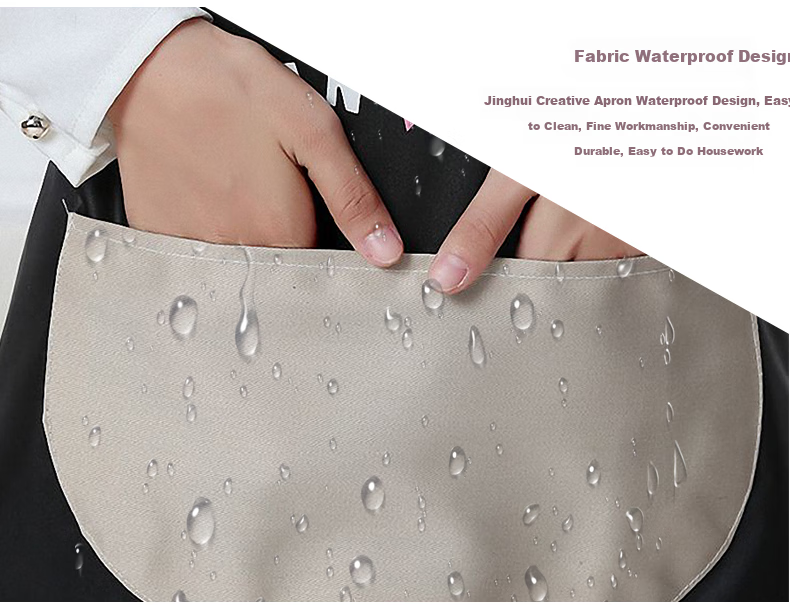 Jinghuisichuang Kitchen Apron [Stain-Resistant, Oil-Proof, Long Sleeve] Washable Durable Women's Smock Workwear JH0808 5