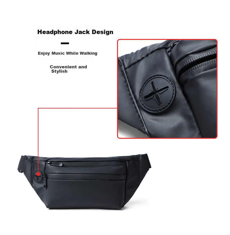 Viney Chest Bag for Men, Trendy Lightweight Cycling Sports Waist Pack, Fashionable Versatile Shoulder Bag, Men's Small Bag, Trendy Casual Backpack 7