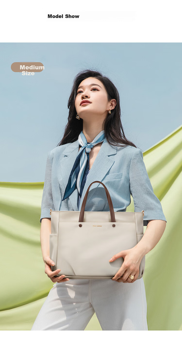GOLF Laptop Bag for Women, 14/15.6 Inch Handheld Notebook Bag, Huawei Apple Business Briefcase, Shoulder Crossbody Bag 15