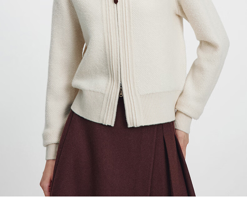 Navikail Italian Small Sailboat 25 Autumn Winter Women's Wool Sweater Full Wool Cardigan Casual Knit Jacket 2334095508 11