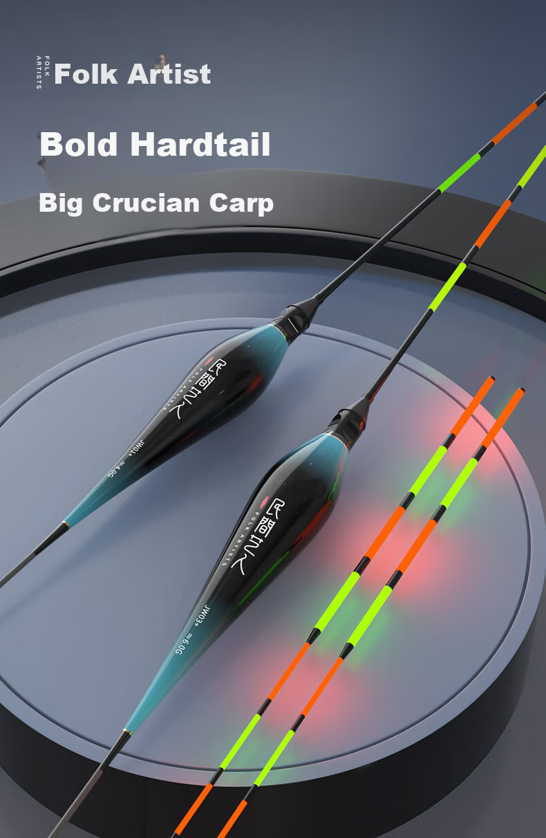 Minjianyiren JW Second Generation, Carp And Bighead Carp Night Luminous Float, Day And Night Dual-Use, Hard Tail, for Black Pit Big Fish, Electronic Fishing Float, Thickened, Eye-Catching, Highly Bright Buoy 1