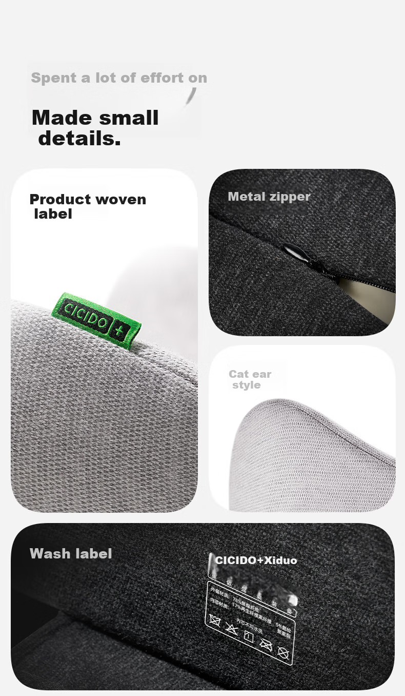 CICIDO Car Seat Lumbar Support Cushion Summer Waist Pillow Driver Backrest Neck Pillow 21