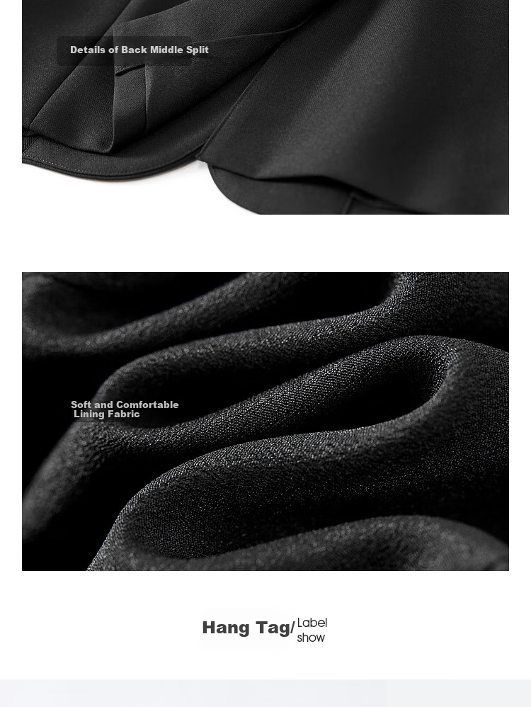Sentubila Casual Commuter Blazer for Women, Spring And Autumn Loose Fit Jacket with High-End Style, Black, Size L 20