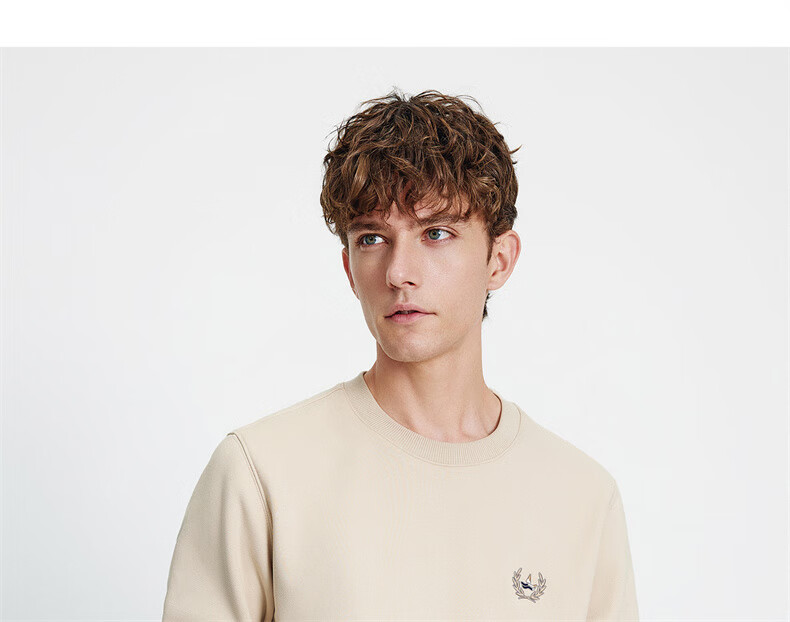 Navigare Italian Small Sailboat Autumn Winter Men's Fleece Lined Crewneck Skin-Friendly Warm Innerwear Top 1135805302 13