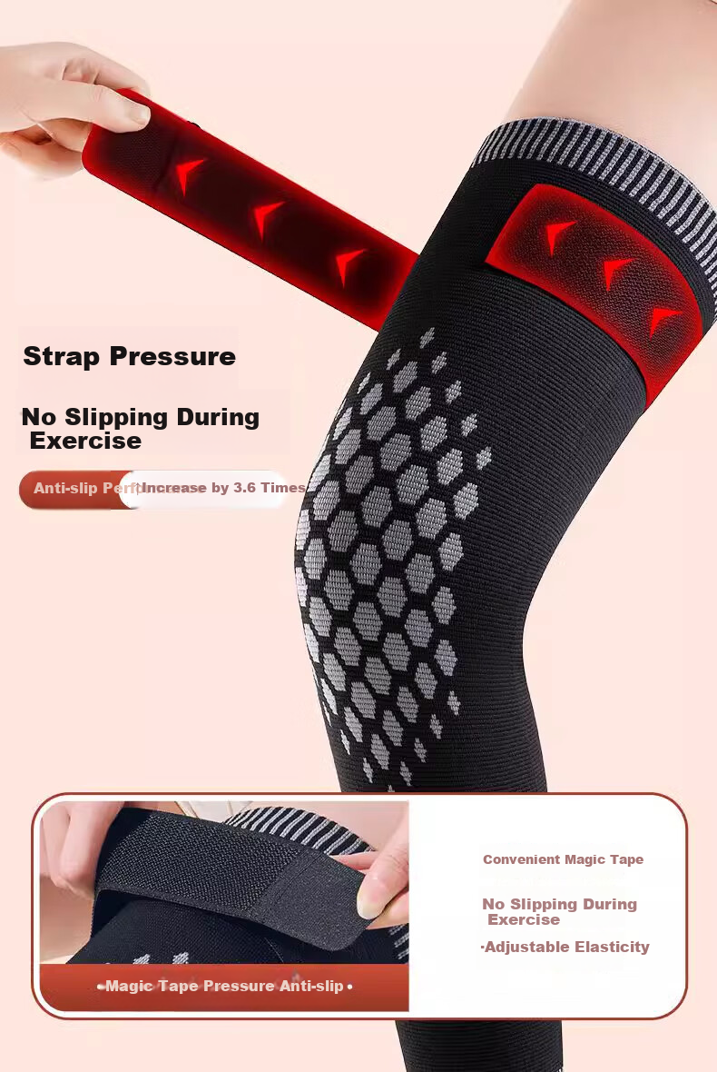 Bejirog Knee Warmer for Arthritis And Cold Legs, Mugwort Heating Pad for Elderly Women And Men, Self-Warming Leg Brace for Winter 1