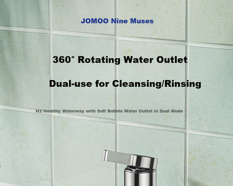 JOMOO Universal Water Outlet Basin Faucet, Bathroom Hot And Cold Dual Control Faucet, 32393-506/1B 3
