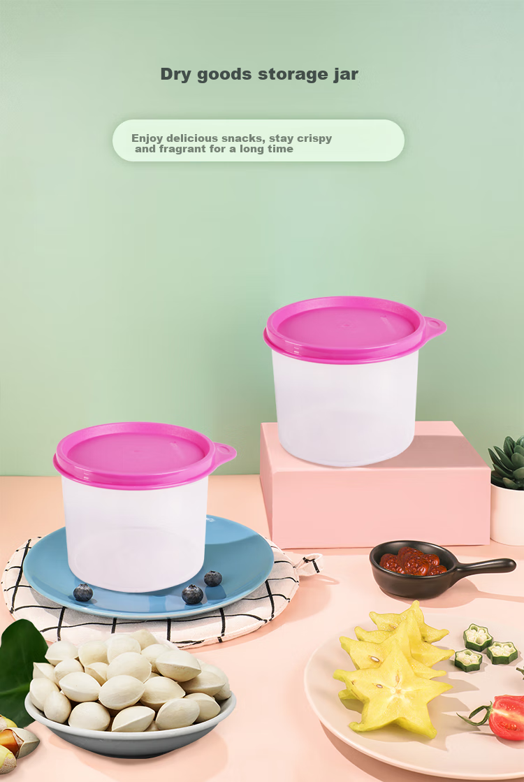 Tupperware Mini Round Food Container, 600ml, Food-Grade, for Fruits, Nuts And Snacks, Random Color 2