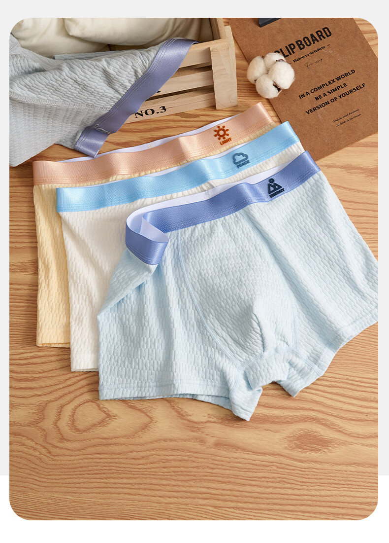 Miiow Teen Boys Pure Cotton Antibacterial Boxer Briefs for Adolescents, Students Aged 16-18, Middle and High School 7