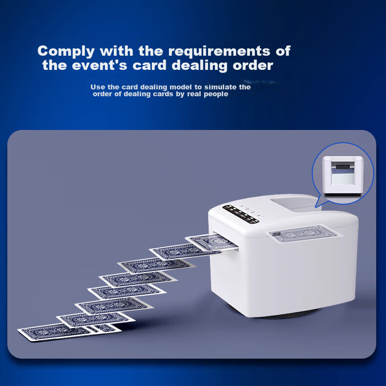 Dechen Automatic Card Shuffler And Dealer, Poker Machine for Guandan, Specialized Texas Hold'em Card Shuffler All-In Device 6