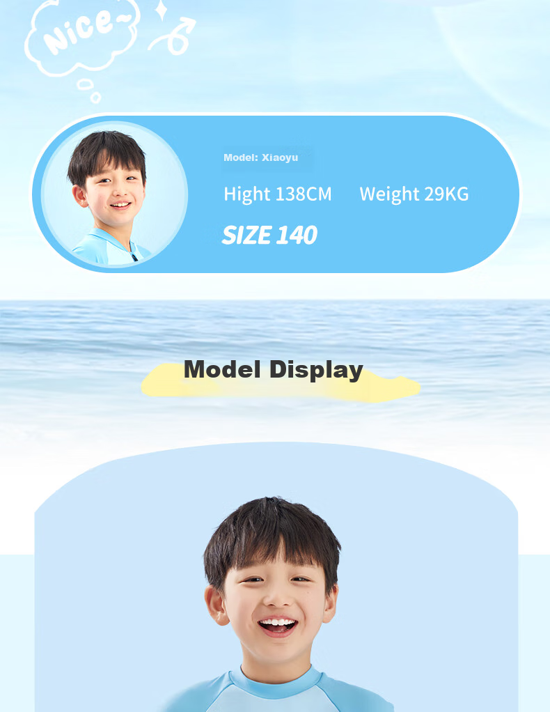 Li-Ning Children's Swimsuit, Girls' Two-Piece Set, Comfortable And Breathable, for Beach, Hot Springs, And Swimming 11