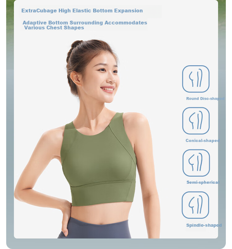 Beneunder Sports Bra Tank Top for Women, High-Intensity Running, Shock-Absorbing, Anti-Sagging Bra, Yoga Wear, Bra Can Be Worn As Outerwear 9