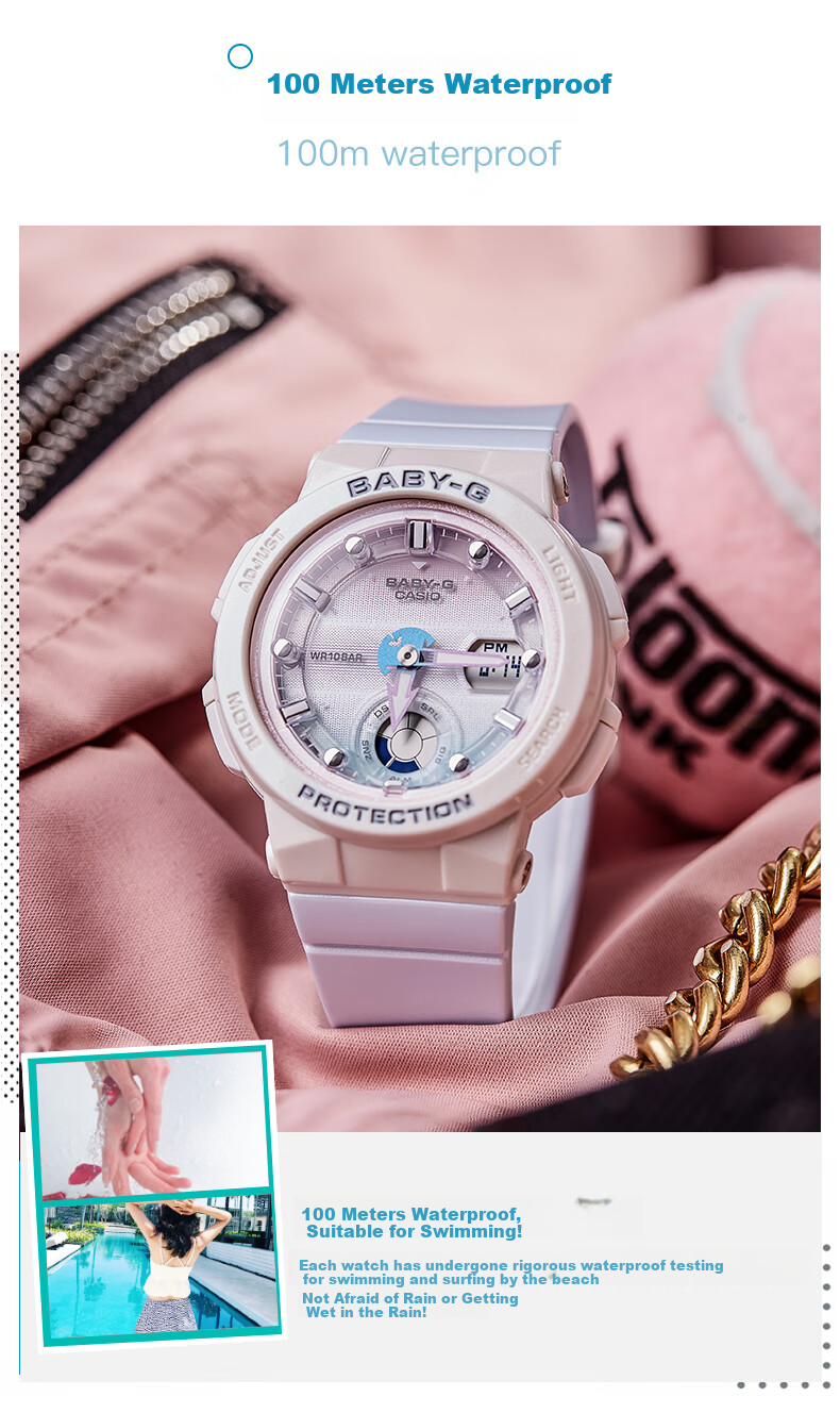 Casio Women's Watch BABYG Sports Student Watch, Mermaid Ocean [Valentine's Day Gift], BGA-250 4