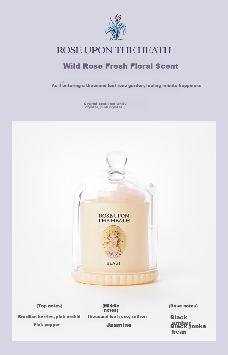 THE BEAST Goddess's Flower Crown Locket Gift Box, Aromatherapy Candle, Indoor Fragrance, Mid-Autumn Festival And Birthday Gift 5
