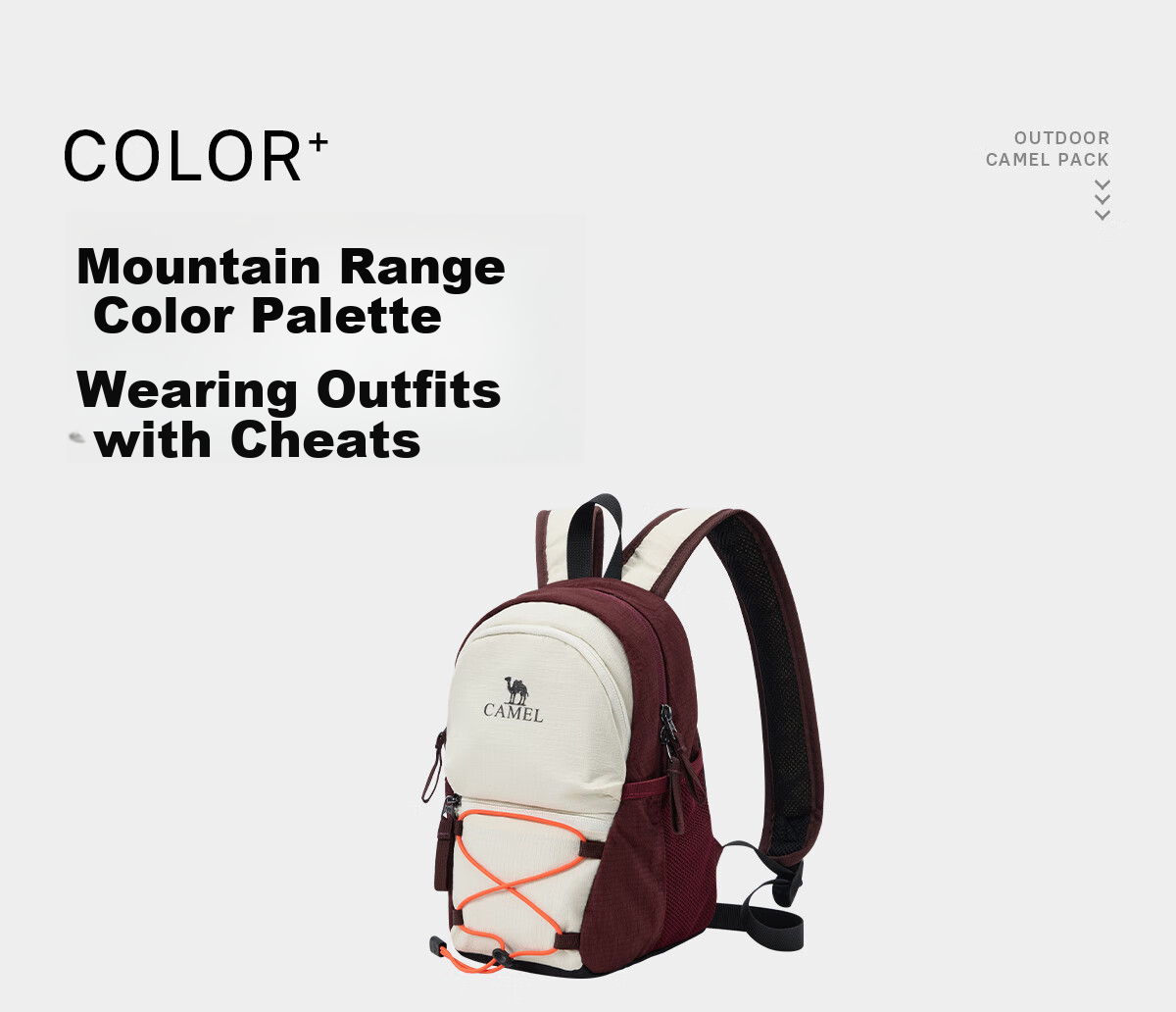 CAMEL Commuter Casual Backpack, Travel Lightweight Bag, Laptop Bag, Hiking Backpack 575B741036, Twilight Purple 18