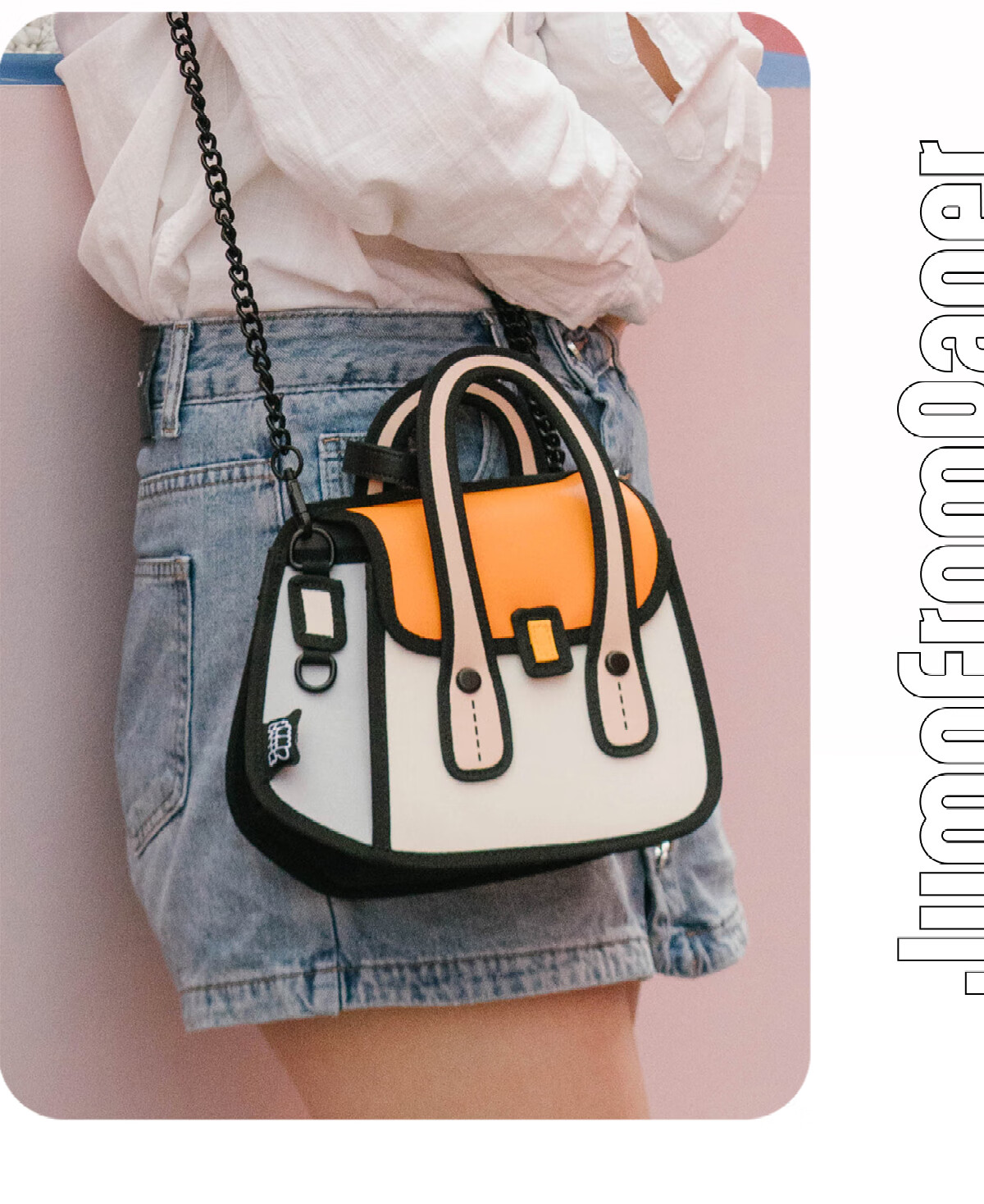 JumpFromPaper Birthday Gift Owl Bag Mini Style, Anime-Style Crossbody Shoulder Bag Gift, Orange 3