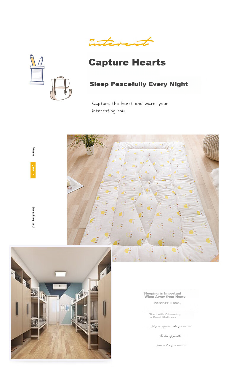 Yunjin Cotton Mattress Pad, Xinjiang Quilt, All-Cotton Single Bed Pad, Small Crown, 0.9-Meter Bed 2