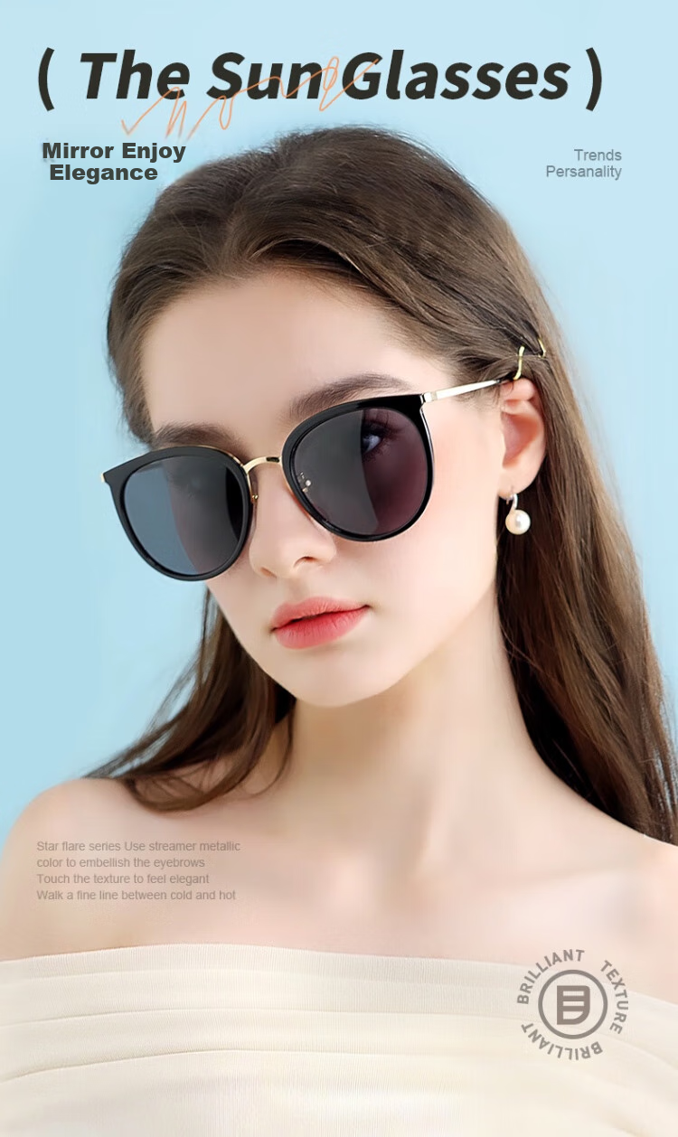 EYEPLAY Women's Sunglasses, Lightweight Fashionable Retro Sunglasses for Driving, EP-3059KY 1