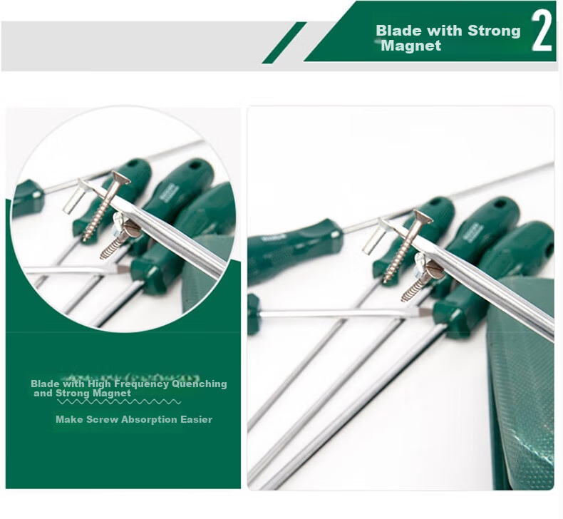 SATA Flat Head Screwdriver A Series Small Flathead Screwdriver, Straight Screwdriver, 3.2x75MM, 62202 4