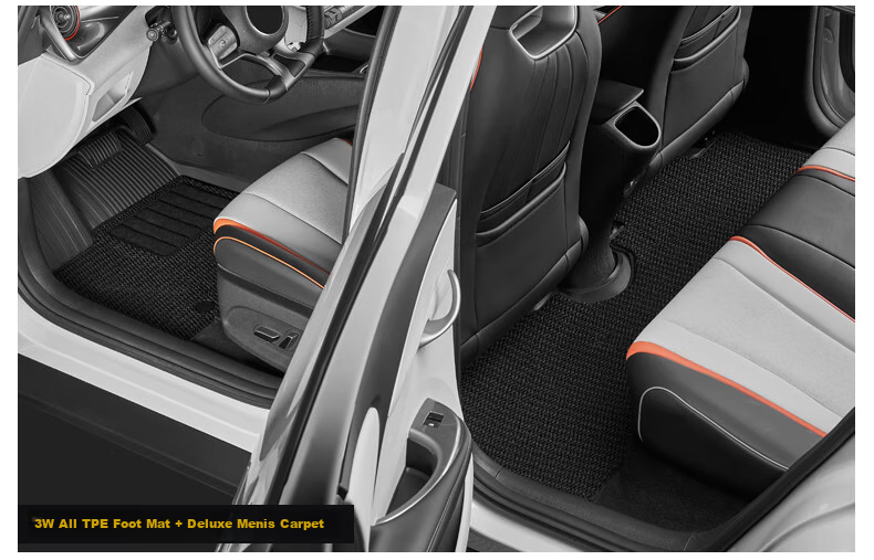 3W Suitable for BYD Dolphin All-TPE Car Floor Mats, Eco-Friendly Odorless, Customized for Electric New Energy Vehicles 12