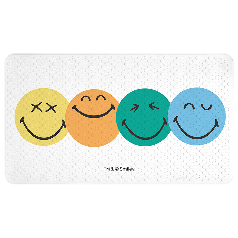 Dajiang Printed Bathroom Non-Slip Mat, Children's Shower Room Bathroom Bathing Anti-Fall Floor Mat, 60x90cm