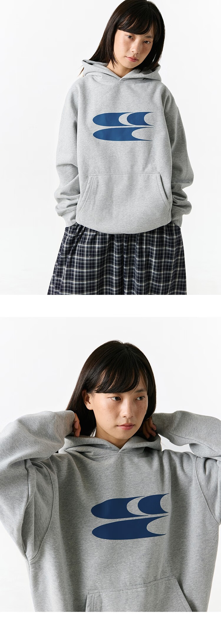 CryingCenter Logo Print New Style Fleece-Lined Thickened Xinjiang Cotton Hoodie Dark Green L 14
