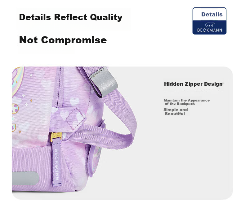 Beckmann Norwegian Primary School Student Spine Protection Large Capacity Stylish Backpack for Grades 4-6 Boys And Girls, First And Second Grade Children's Backpack 20
