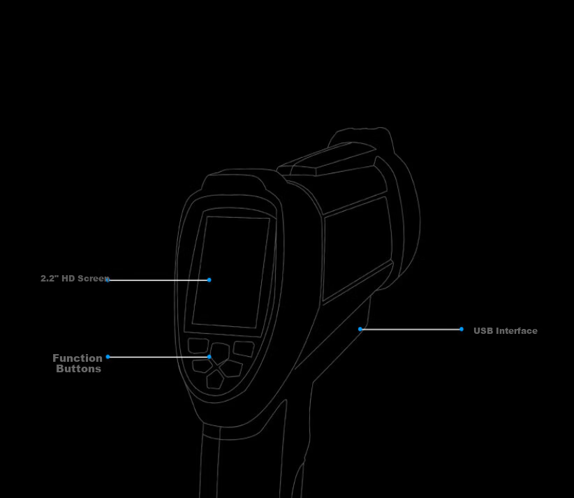 CEM DT-9868S Thermal Imaging Camera, Infrared Thermometer, Infrared Detector, Electrical And Appliance Monitoring Thermal Imager 12