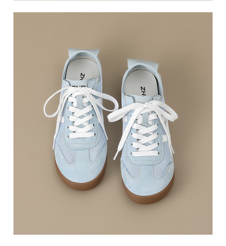 ZHR ZEZEDER Women's Summer Mesh Breathable White Lightweight Flat Sports Shoes BT102PE Silver 38 24