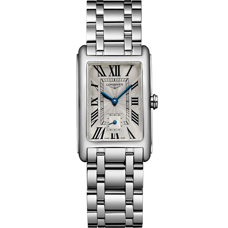 LONGINES Swiss Watch, De Vina Series, Women's Steel Strap Quartz Watch, L55124716