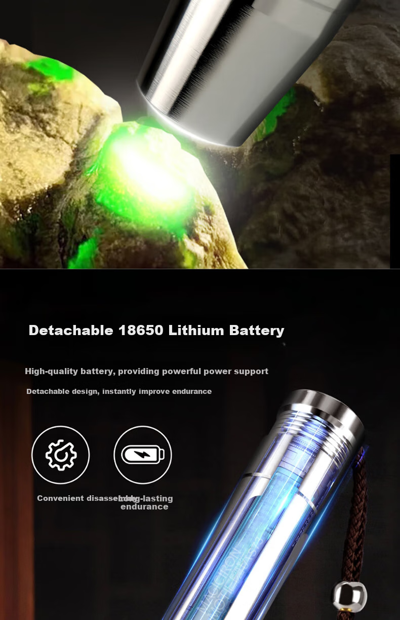 MOTIE S93 Jade Identification Flashlight 365nm UV Purple Light Professional Gemstone Fluorescence Torch for Jewelry and Jade Inspection 9