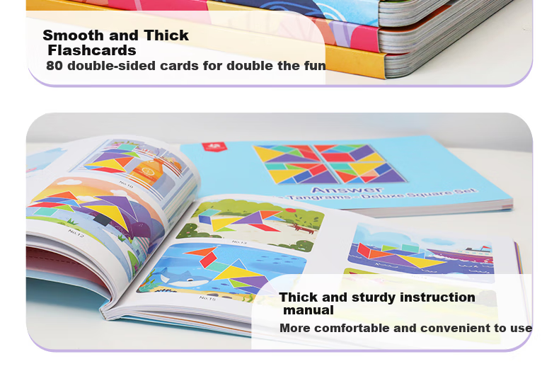 Pinwheel Magnetic Educational Geometric Puzzle Toy for Children Aged 3 to 6, Birthday Gift, Deluxe Tangram Set 17