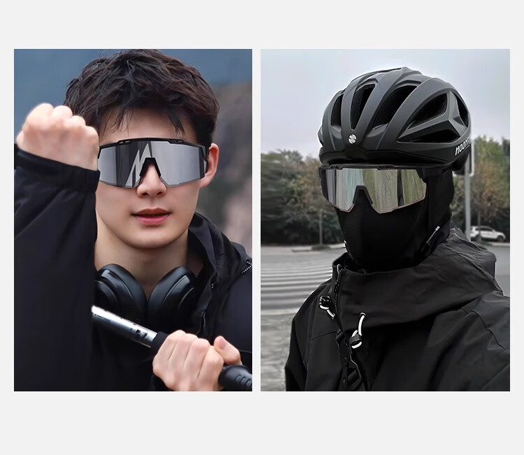 PEAK Cycling Glasses Mountaineering Goggles Windproof Sunglasses Hiking Climbing Outdoor Sports Ski Goggles Black Frame Photochromic Lens 2