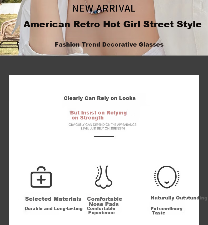 Cuntiandaofu Sunglasses, Polarized Sunglasses, Cat Eye Glasses, Vintage Small Frame High-End Sun Protection, Black Frame with Gray Lenses 2