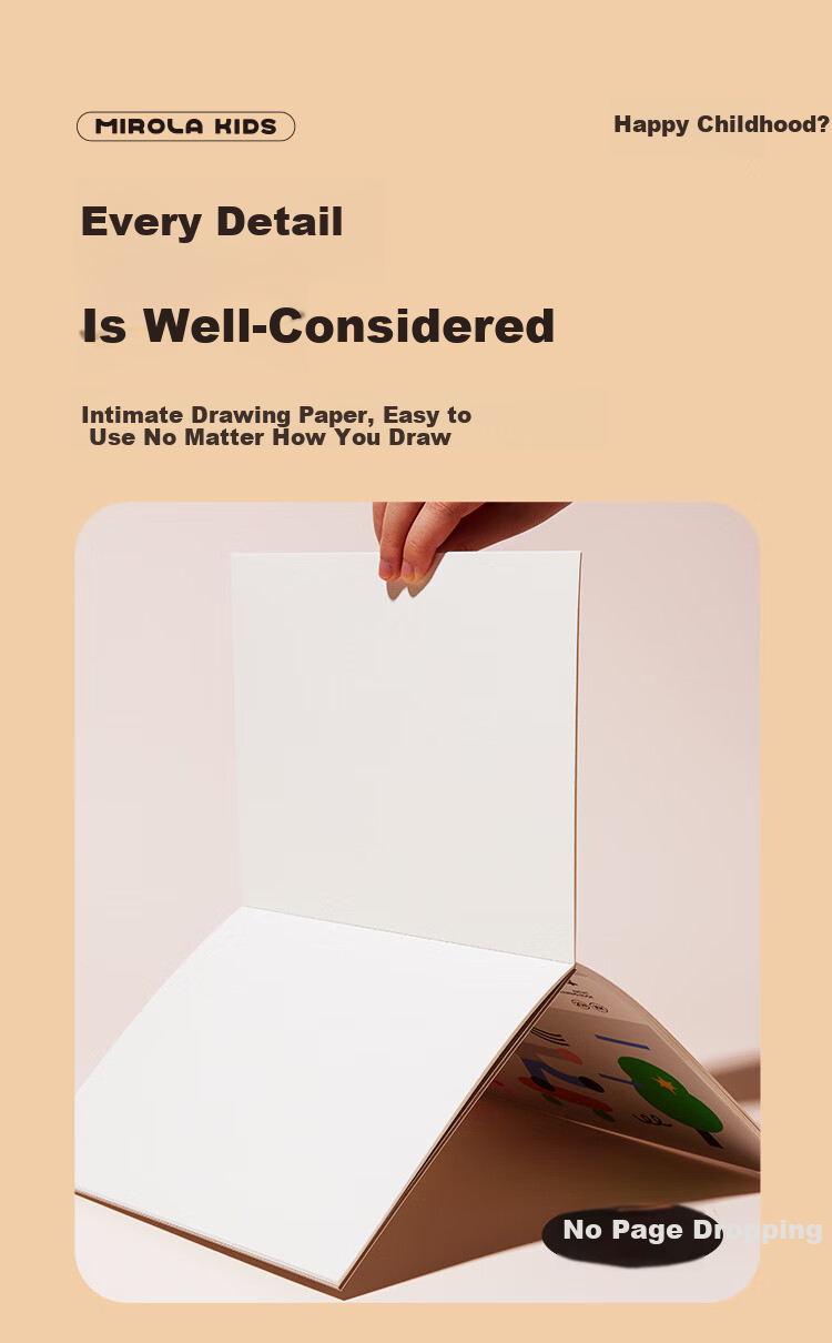 Meiletongnian Children's Drawing Book, Blank Paper for Doodling And Coloring, Thickened, for Primary School Students' Art Class And Kindergarten Children, 8K Size 13