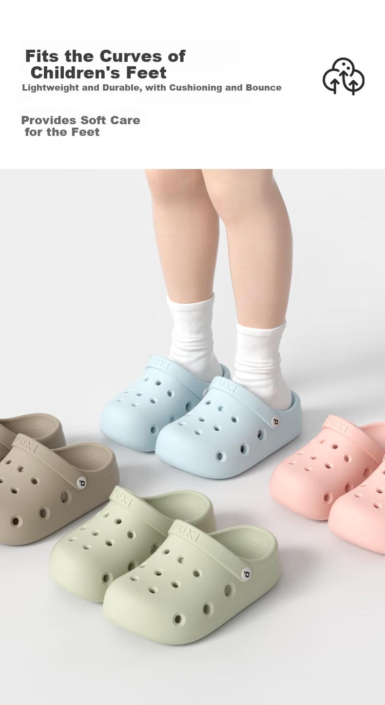 Puxi Kids Clog Shoes Boys Girls Summer Non-Slip Home Wear Large Children Baby Water Blue Size 30-31 (200mm) 8