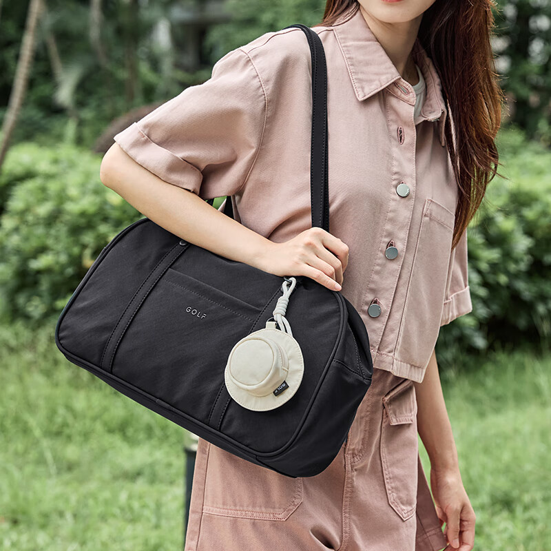 GOLF Portable Earphone Pouch, Handheld Coin Purse, Small Fisherman Hat Charm, Mini Key Case, USB Drive And Data Cable Storage Pouch
