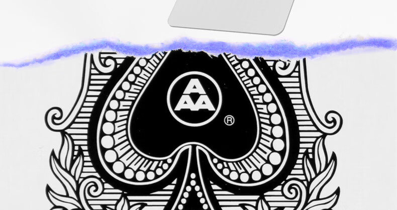 AAA Guandan Playing Cards Three A 3a Poker Card Game Room Blue Core Paper Adult Entertainment Full Box GD6023 Blue 100 Decks 1