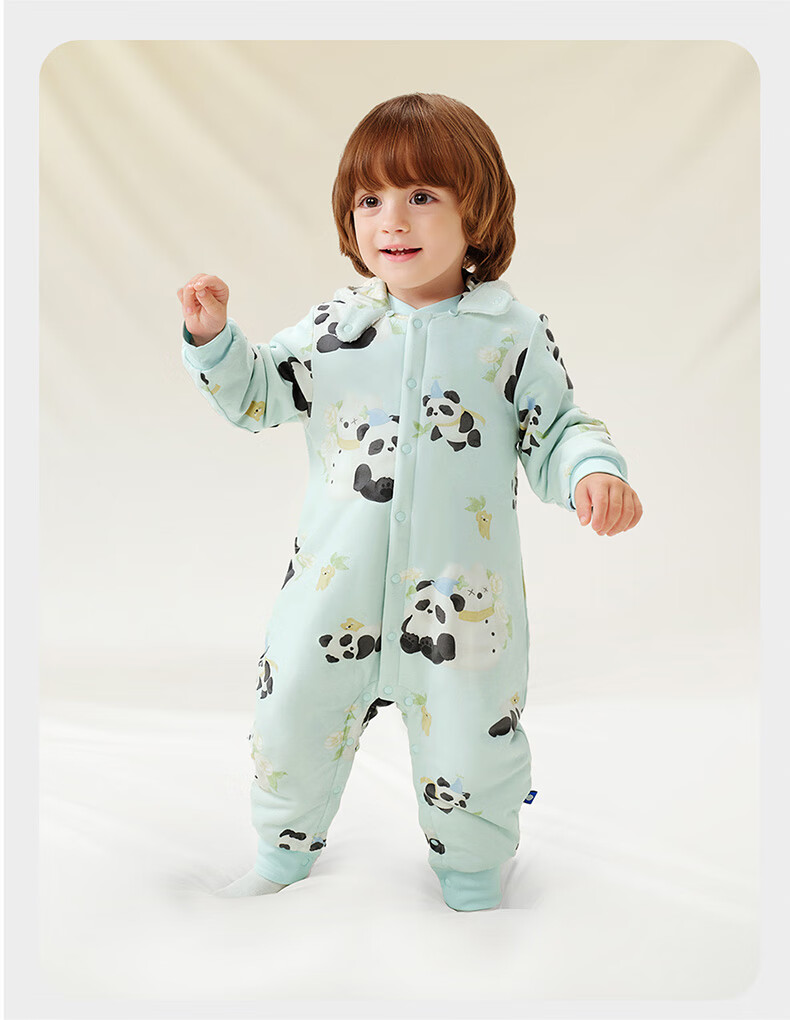 Babycare Children's Camellia Padded One-Piece Winter Thickened Outerwear Warm Romper Cream Rabbit 80cm 18