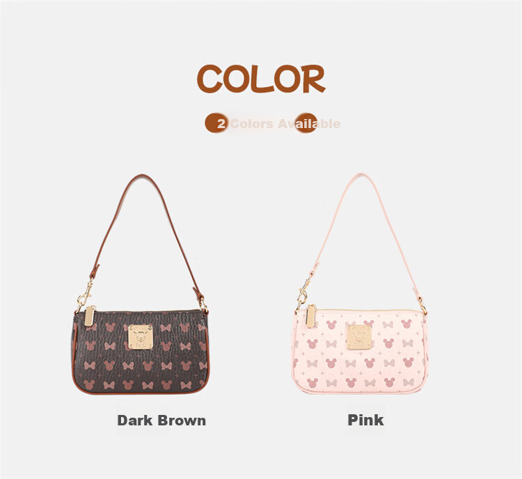 Disney Handbag, Women's Shoulder Crossbody Bag, Minnie Mouse Design, Underarm Bag, Birthday Gift Box Set for Wome 21