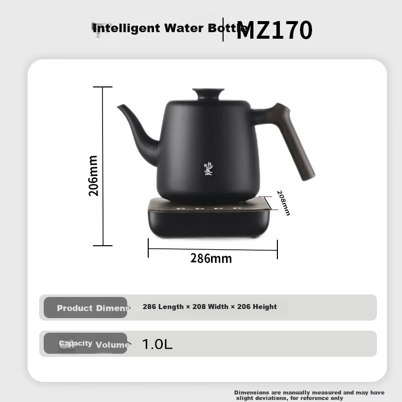Mingzhan [Mid-Autumn Festival Gift] Smart Tea Table Kettle, Fully Automatic Bottom Water Filling Multi-Temperature Control, Household Office Tea Brewing Electric Kettle Sold by JD MZ170