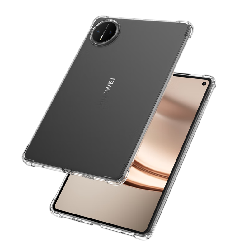 BIAZE Compatible with 2025 Huawei MatePad Mini Protective Case, Huawei Tablet 8.8-Inch Protective Cover, TPU Material with Four Corner Airbags for Shock Protection PB629-Transparent White