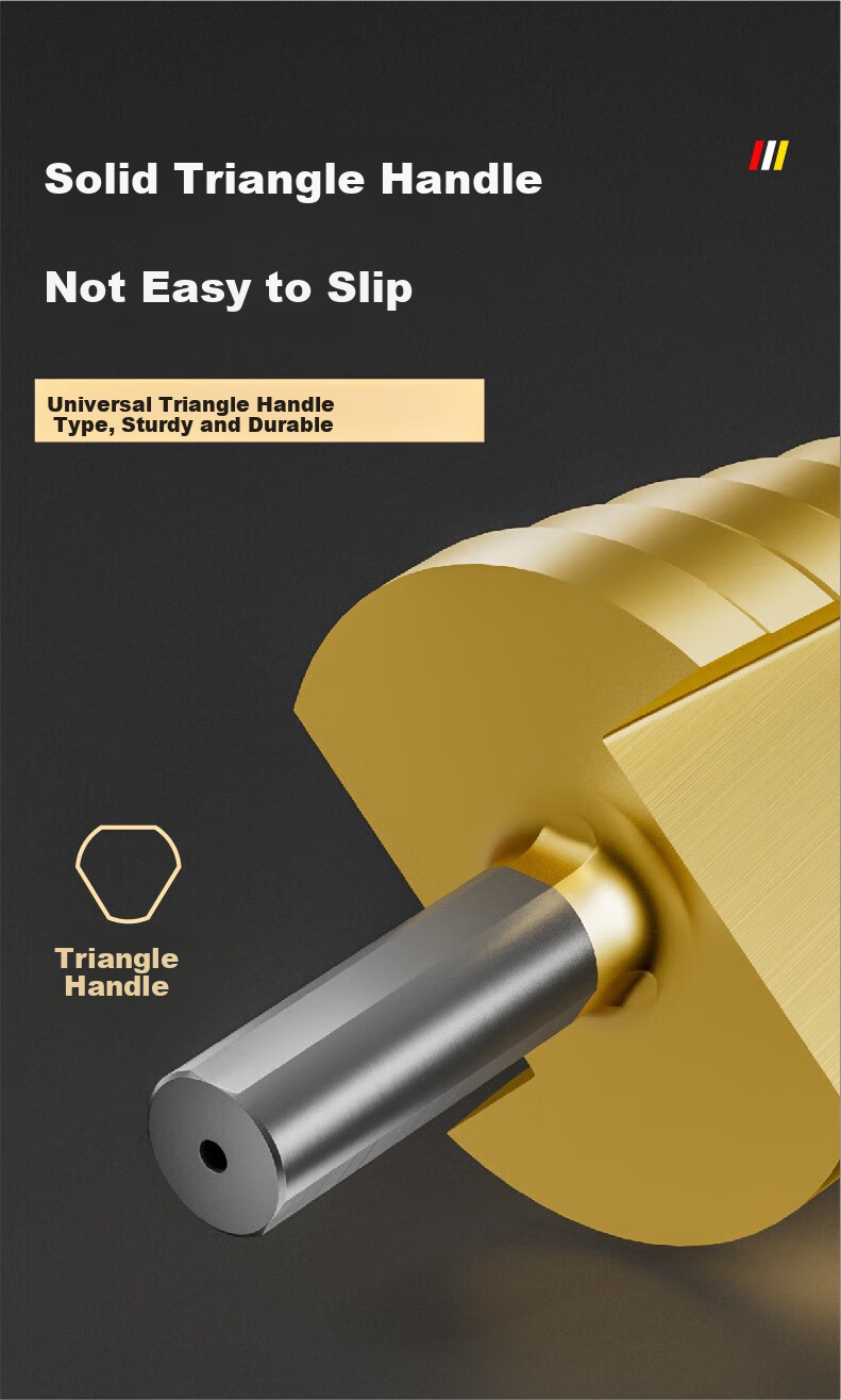 HUHAO Pagoda Drill Bit, High Hardness, for Iron Plate And Stainless Steel Metal, Hole Opener, Drilling Cone-Shaped Step Drill Bit, Hole Opener And Hole Enlarger 8