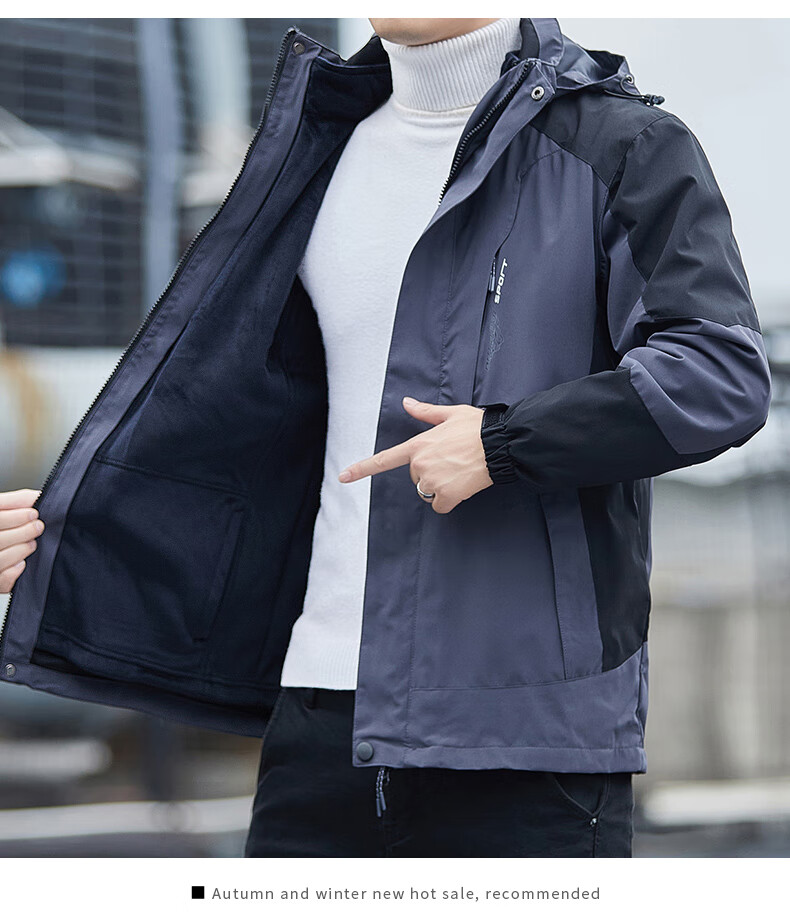 JEEP SPIRIT Men's Outdoor Windproof Jacket Spring Autumn Casual Coat 7